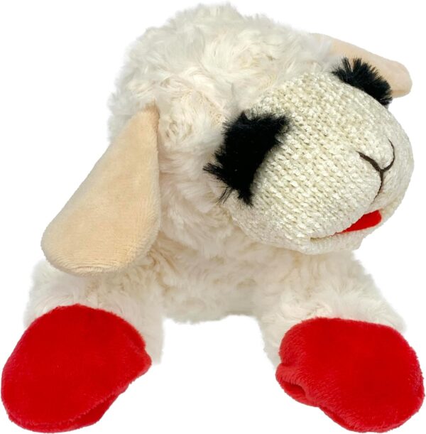 Multipet Plush Dog Toy, Lambchop, 10" Regular, White, Large - Image 2