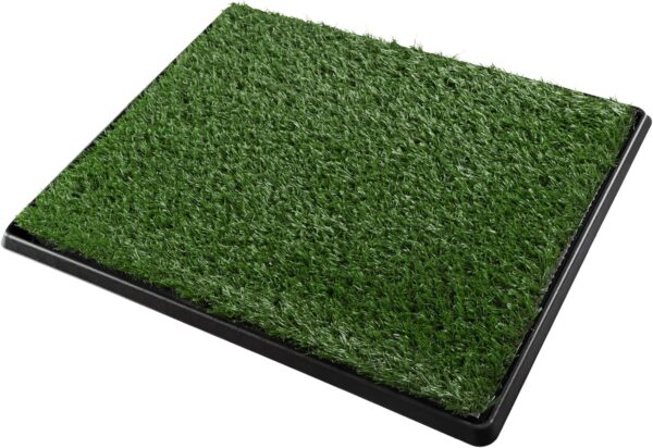 Artificial Grass Puppy Pee Pad for Dogs and Small Pets - 20x25 Reusable 3-Layer Training Potty Pad with Tray - Dog Housebreaking Supplies by PETMAKER - Image 6