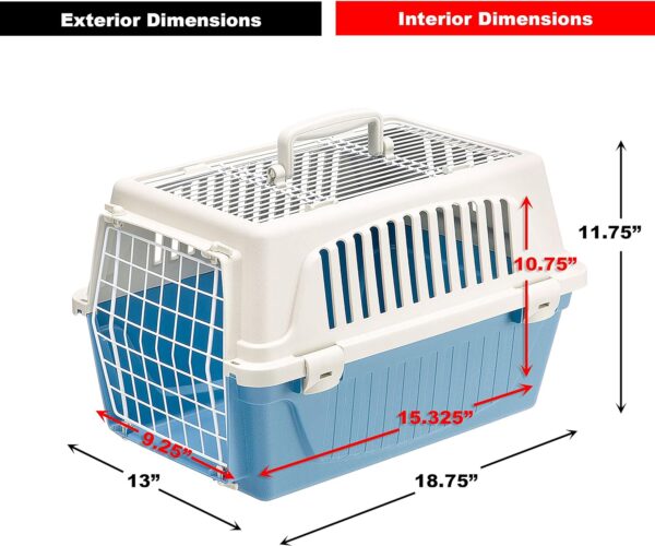 Ferplast Atlas Pet Carrier | Small Pet Carrier for Dogs & Cats w/Top & Front Door Access - Image 6