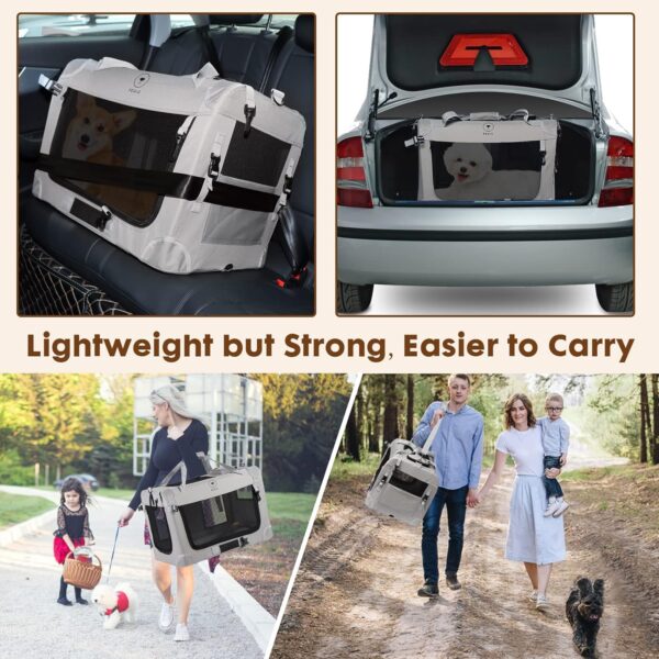 Extra Large Cat Carrier for 2 Cats, Portable Soft Sided Large Pet Carrier for Traveling, Indoor and Outdoor Uses, 24"×16"×16" - Image 7