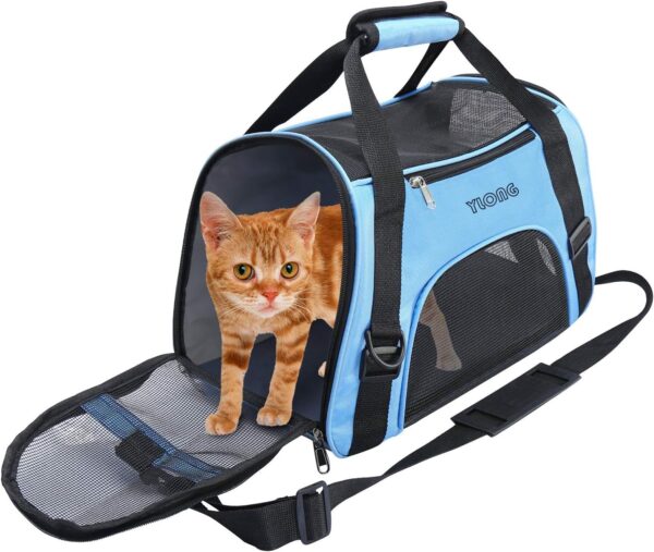 Airline Approved Pet Carrier,Soft-Sided Pet Travel Carrier for Cats Dogs Puppy Comfort Portable Foldable Pet Bag - Image 7