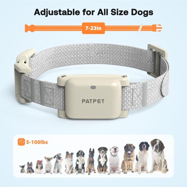 PATPET Dog Training Collar - IPX7 Waterproof Shock Collar for 5-100lbs Small Medium Large Dogs Cats Rechargeable Training Collar with 3 Safe Modes - Image 2