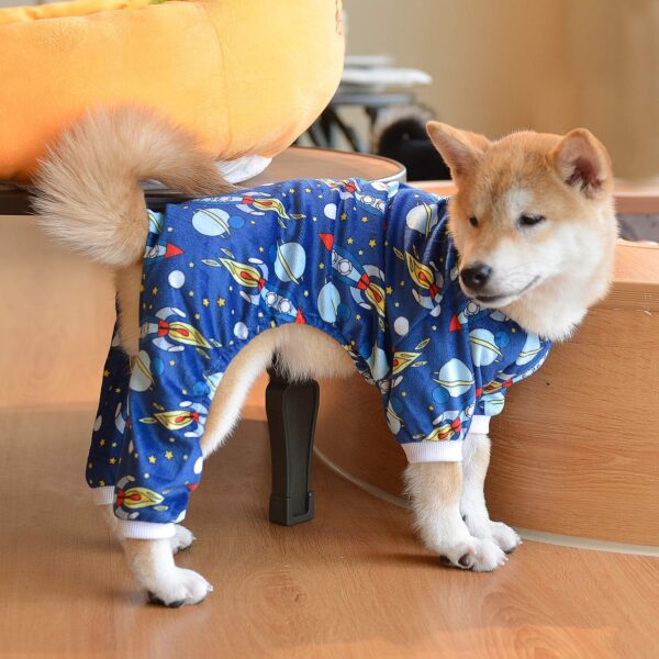 CuteBone Cat Apparel Rocket Pet Clothes Dog Onesies Winter Jumpsuit Keep Your Furbaby Warm P16M - Image 2