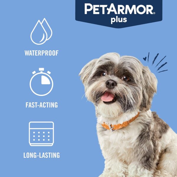 PetArmor Plus Flea and Tick Prevention for Dogs, Dog Flea and Tick Treatment, Waterproof Topical, Fast Acting, Small Dogs (5-22 lbs), 3 Doses (Pack of 1) - Image 6