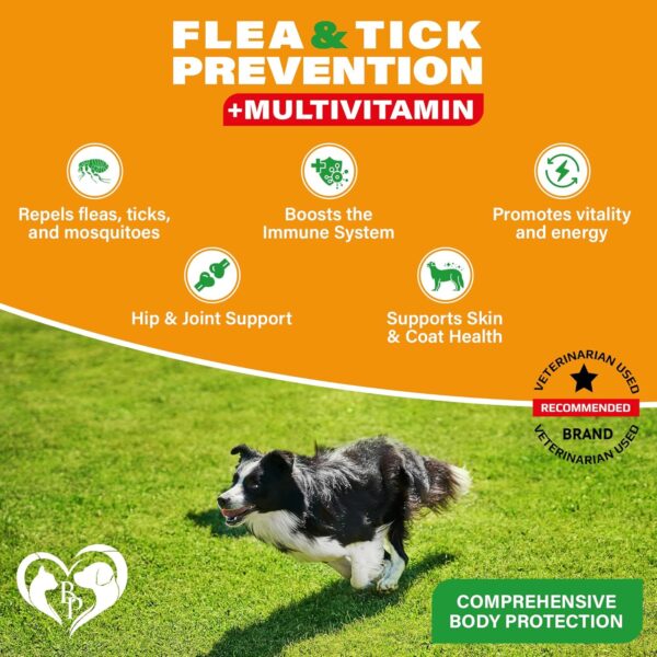 Flea and Tick Prevention Chewable Pills for Dogs - Revolution Oral Flea Treatment for Pets & Complex Multivitamin -Natural Pest Control & Defense Chews - Small Tablets Made in USA (10 Oz) - Image 2