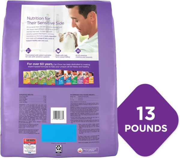 Purina Cat Chow Gentle Dry Cat Food, Sensitive Stomach + Skin - 13 lb. Bag - Image 5