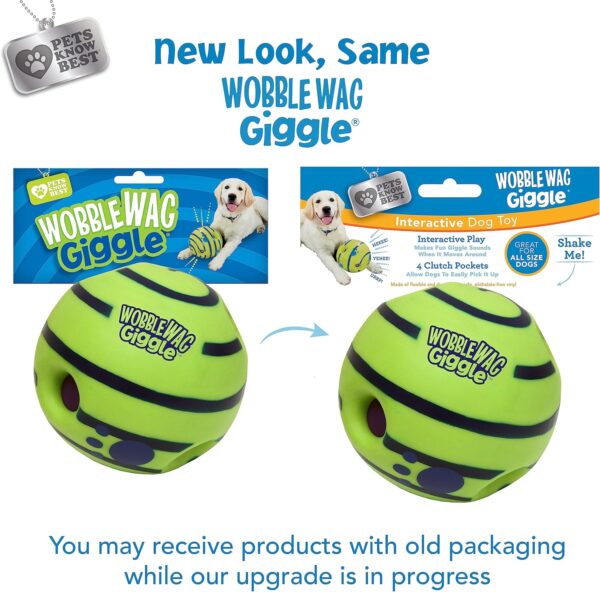 Wobble Wag Giggle Ball, Interactive Dog Toy, Fun Giggle Sounds When Rolled or Shaken, Pets Know Best, As Seen On TV - Image 6