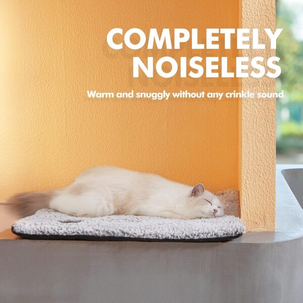 Self Warming Cat Bed Self Heating Cat Dog Mat 24 x 18 inch Extra Warm Thermal Pet Pad for Indoor Outdoor Pets with Removable Cover Non-Slip Bottom Washable - Image 2