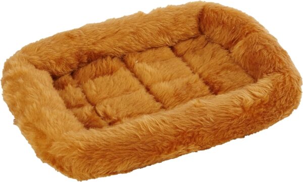 MidWest Homes for Pets Cinnamon 18-Inch Pet Bed w/ Comfortable Bolster | Ideal for Small Breeds & Fits an 18-Inch Crate | Easy Maintenance Machine Wash & Dry