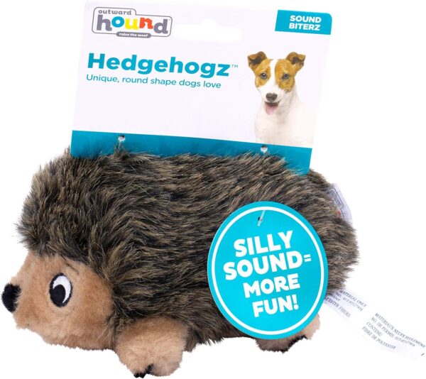 Outward Hound Hedgehogz Plush Dog Toy, Small - Image 2