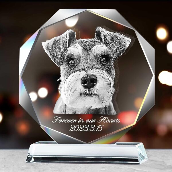 Dog Crystal Picture Frame, Dog Memorial Gifts For Loss Of Dog, Cat Pet Memorial Gifts For Dogs, Personalized Crystal Photo Pet Loss Gifts, Sympathy Gift Dog Passing Away Gifts Bereavement Gifts - Image 8