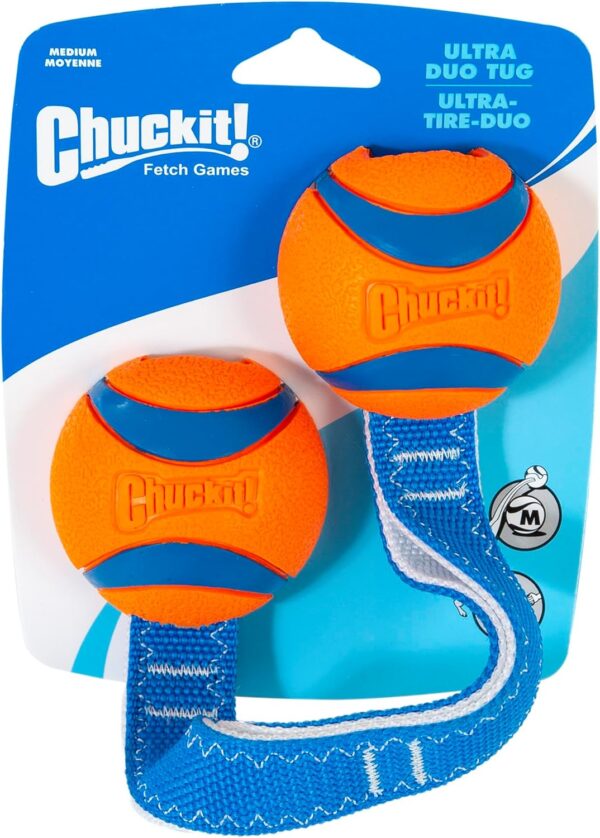 Chuckit Ultra Duo Tug Dog Toy, Medium Indoor and Outdoor Dog Ball for Dogs 20-60 Pounds - Image 2