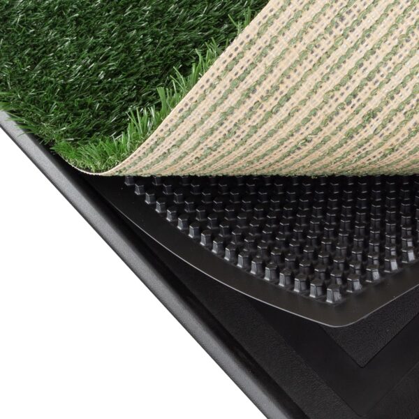 Artificial Grass Puppy Pee Pad for Dogs and Small Pets - 20x25 Reusable 3-Layer Training Potty Pad with Tray - Dog Housebreaking Supplies by PETMAKER - Image 3