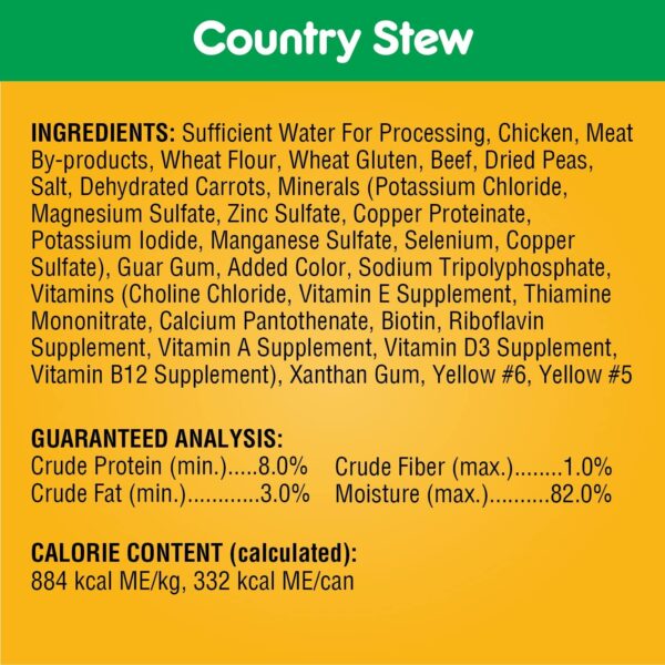 PEDIGREE CHOICE CUTS IN GRAVY Adult Canned Soft Wet Dog Food Variety Pack, with Beef and Country Stew, 13.2 oz. Cans (Pack of 12) - Image 4