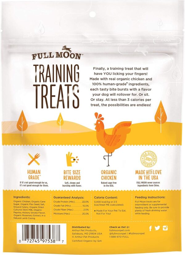 Full Moon USDA Organic Chicken Training Treats Healthy All Natural Dog Treats Human Grade 175 Treats 6 Ounce (Pack of 1) - Image 2