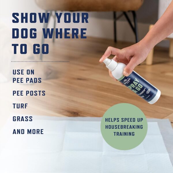 Rocco & Roxie Puppy Potty Training Go Here Spray for Dogs - Attract Dog to Pee in One Spot - Behavior and Housebreaking Aids - Indoor and Outdoor - Tools and Supplies for Dogs and Puppies Made in USA - Image 3