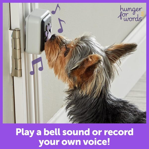 Hunger for Words Talking Pet Doorbell - 1 Piece Doorbell for Dogs, Doggie Doorbell, Perfect for Dog Potty Training, Talking Dog Buttons - Image 4