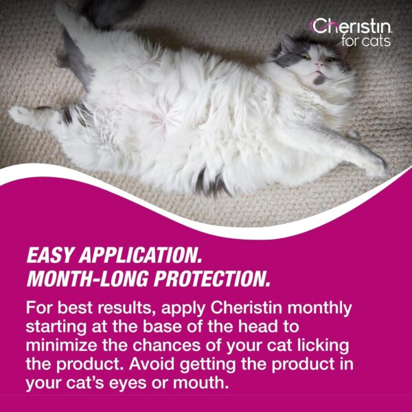 Cat Cheristin Cat Flea Treatment & Prevention for Cats | 1 Topical Dose Provides Up to 6 Weeks of Coverage | 6 ct. - Image 9