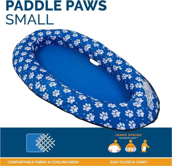 SwimWays Paddle Paws Spring Float Dog Raft, Small (0-65 lbs.) - Image 2