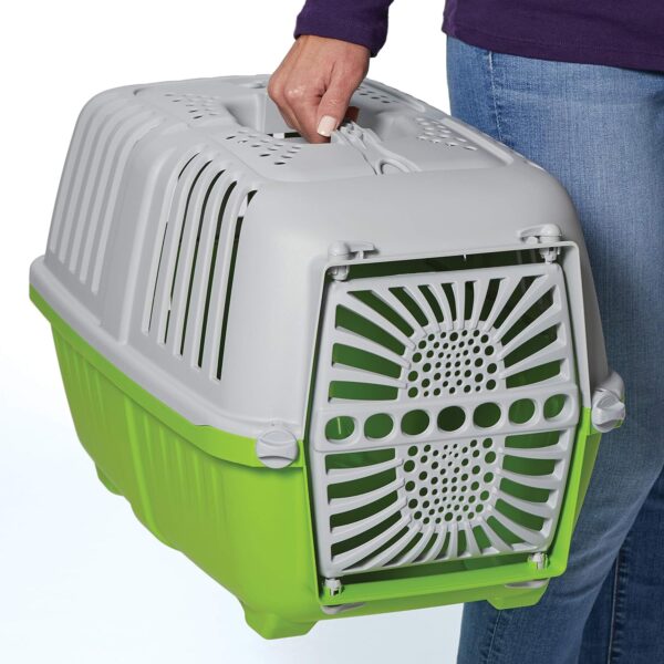 MidWest Homes for Pets Spree Travel Pet Carrier, Green | Hard-Sided Pet Kennel Ideal for Toy Dog Breeds, Small Cats & Small Animals | Dog Carrier Measures 19.1L x 12.5 W x 13H - Inches - Image 3