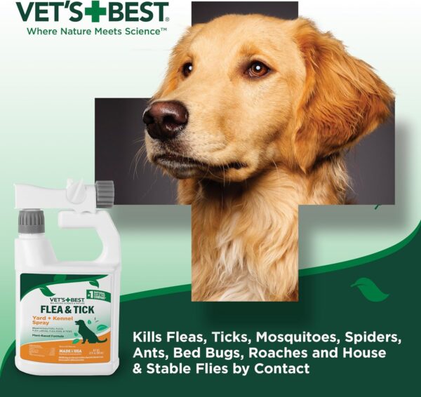 Vet's Best Flea and Tick Yard and Kennel Spray - kills Mosquitoes with Certified Natural Oils - Plant Safe with Ready-to-Use Hose Attachment - 32 oz - Image 6