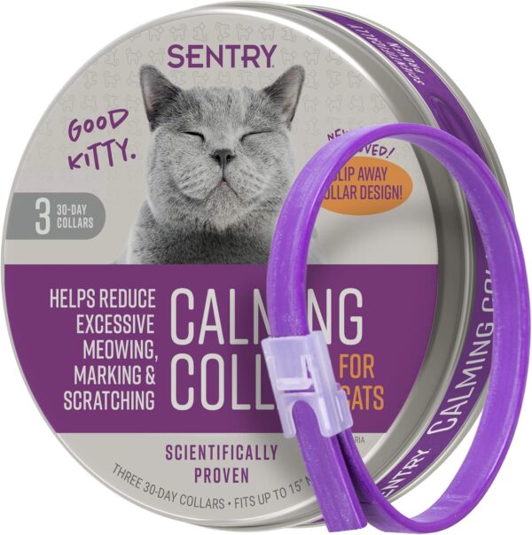 SENTRY PET Care Sentry Calming Collar for Cats, Long-Lasting Pheromone Collar Helps Calm Cats for 30 Days, Reduces Stress, Helps Calm Cats from Anxiety, Loud Noises, and Separation, 1 Count - Image 6