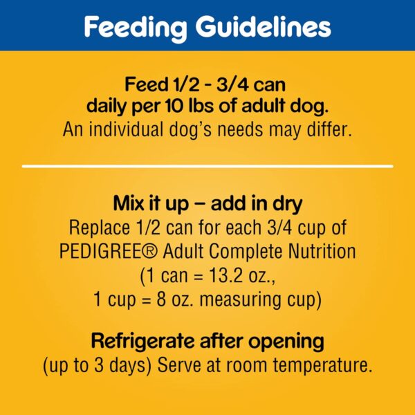 PEDIGREE CHOICE CUTS IN GRAVY Adult Canned Soft Wet Dog Food Variety Pack, Prime Rib, Rice & Vegetable Flavor and Roasted Chicken, 13.2 oz. Cans (Pack of 12) - Image 7