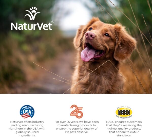 NaturVet All-in-One Dog Supplement - for Joint Support, Digestion, Skin, Coat Care – Dog Multivitamins with Minerals, Omega-3, 6, 9 – Wheat-Free Vitamins for Dogs – 120 Soft Chews - Image 6