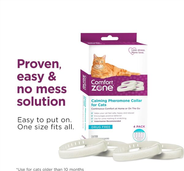 Comfort Zone Cat Calming Collar: 4-pack - Image 5