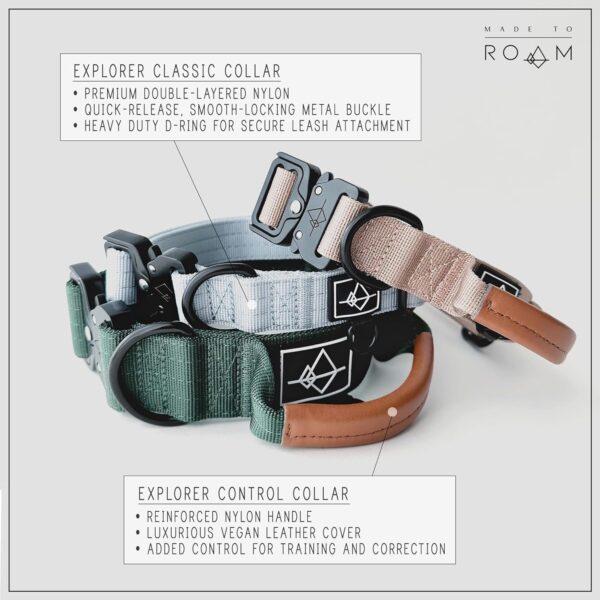 MADE to ROAM Premium Dog Collar - Adjustable Heavy Duty Nylon Collar with Quick-Release Metal Buckle (Colorado Nightsky, Size 4) - Image 3