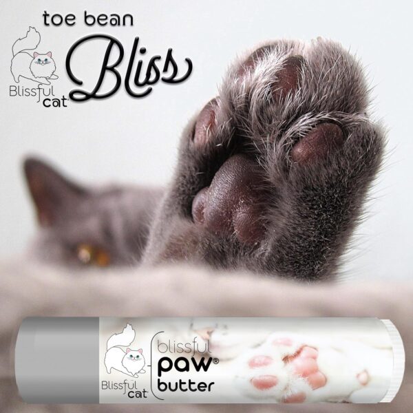 The Blissful Cat Paw Butter, Moisturizer for Dry Paw Pads, Softens and Protects a Rough Paw, Versatile, Lick-Safe Cat Paw Balm, 0.15 oz. - Image 2