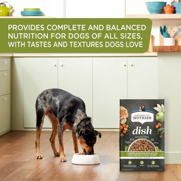 Rachael Ray Nutrish Dish Premium Natural Dry Dog Food with Added Vitamins, Minerals & Taurine, Chicken & Brown Rice Recipe with Veggies & Fruit, 11.5 Pound Bag - Image 4