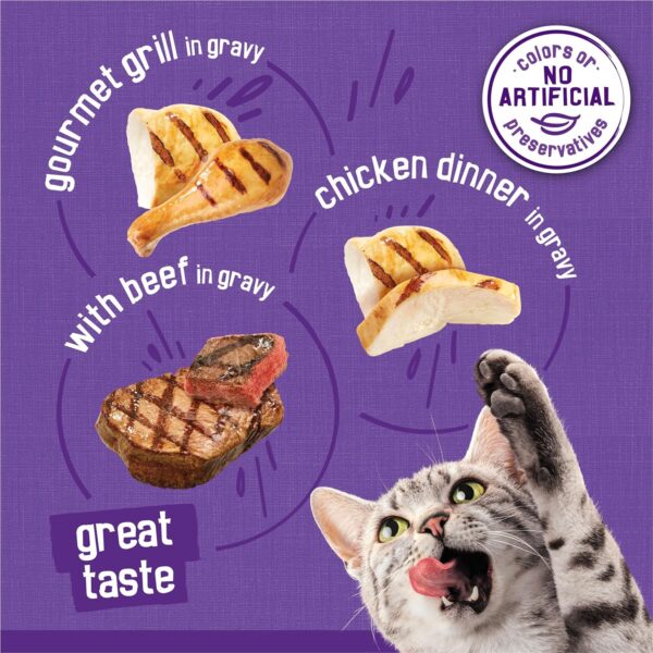 Purina Friskies Gravy Wet Cat Food Variety Pack, Meaty Bits - (Pack of 24) 5.5 oz. Cans - Image 5