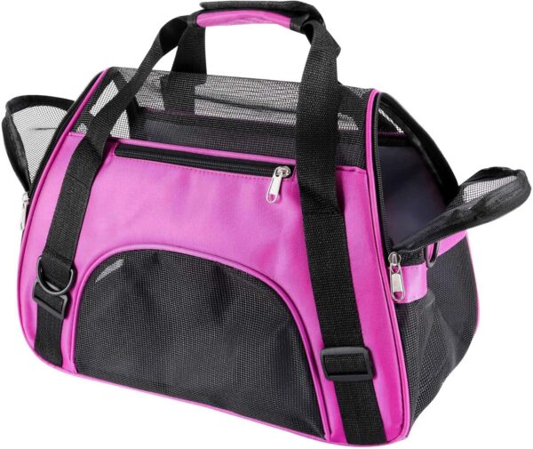 Cat Carriers Cat Soft-Sided Carriers Pet Carrier Soft-Sided Carriers for Cat Carriers Dog Carrier for Small Medium Cats Dogs Puppies Airline Approved Cat Travel Carrier (Small, Purple) - Image 5