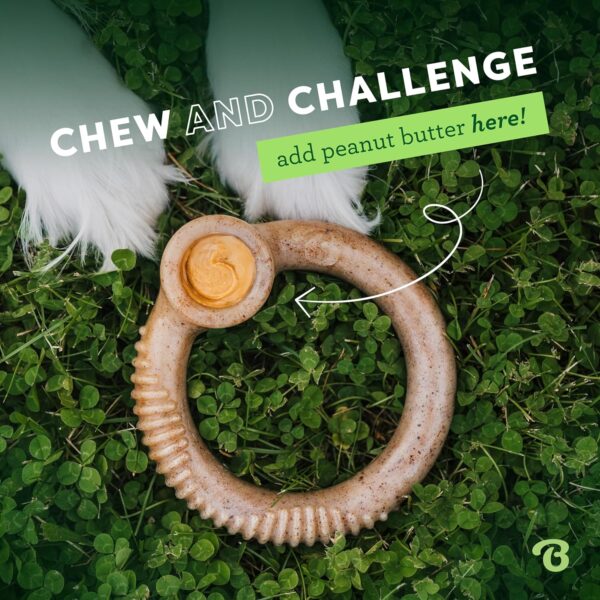 Benebone Ring Durable Dog Chew Toy for Aggressive Chewers, Real Bacon, Made in USA, Medium - Image 5