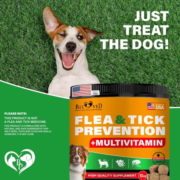 Flea and Tick Prevention Chewable Pills for Dogs - Revolution Oral Flea Treatment for Pets & Complex Multivitamin -Natural Pest Control & Defense Chews - Small Tablets Made in USA (10 Oz) - Image 7