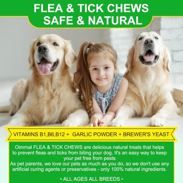 Flea and Tick Prevention for Dogs, 150 Flea & Tick Prevention for Dogs Chewable, Natural Flea and Tick Supplement for Dogs, Oral Flea and Tick Treats for Dogs, Flea and Tick Chews for Dogs,Duck Flavor - Image 7