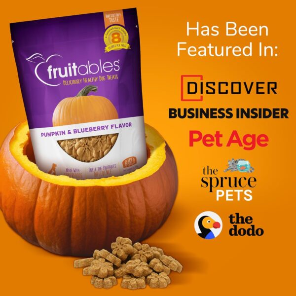 Fruitables Dog Treats Pumpkin & Banana Flavor, 7 oz - Image 9