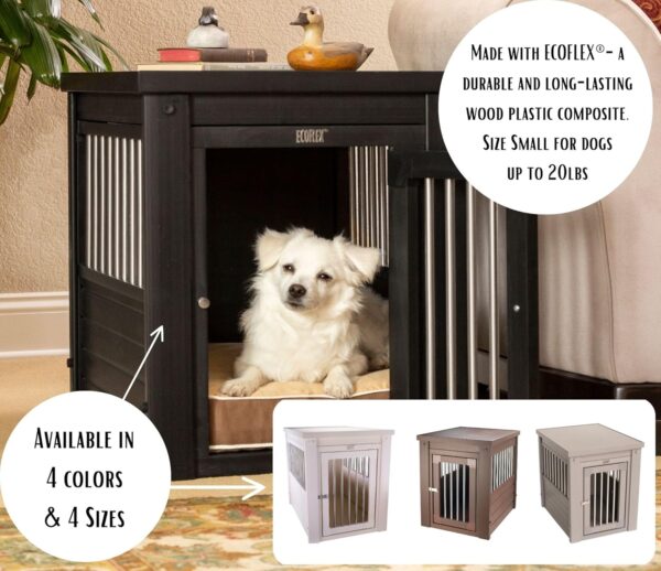 New Age Pet ecoFLEX Pet Crate/End Table, Small, Espresso 23.8"L x 18.2"W x 22.2"H - Image 8