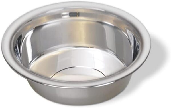 Van Ness Pets Lightweight Stainless Steel Cat Bowl, 8 OZ Food And Water Dish, Natural