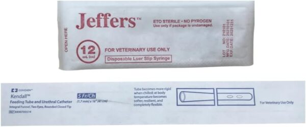 Tube Feeding Kit for Puppies Kittens Includes Kendall Puppy Feeding Tube 5 French and 12 Ml Syringe for Fading Puppy Support Whelping Kit or Baby Kitten Supplies (5 FR) - Image 7