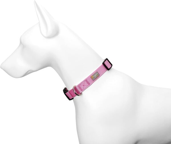 Pink Dog Collar Basic Adjustable Dog Collars for Puppy Small Medium Large Dogs Girls with Breathable Quick Release Nylon Pet Collar - Image 5