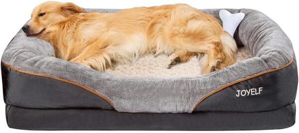 JOYELF X-Large Memory Foam Dog Bed, Orthopedic Dog Bed & Sofa with Removable Washable Cover Dog Sleeper for large dogs