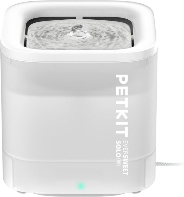 PETKIT New Cat Water Fountain with Wireless Pump, Ultra Quiet 65oz/1.85L Pet Water Fountain for Cats and Dogs Inside, Detachable Design Easy to Clean and Assemble, Filters Included