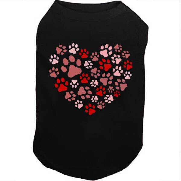 Dog Shirts for Pet Clothes Funny Graphic Valentine's Day Dog Apparel Soft, Lightweight Puppy Shirt Vest for Small med Medium and Large Dogs. (Black-2, X-Small)