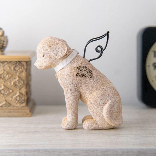 iHeartDogs Dog Memorial Devoted Dog Angel Figurine - Dog Statue Pet Memorial Gifts - Image 5