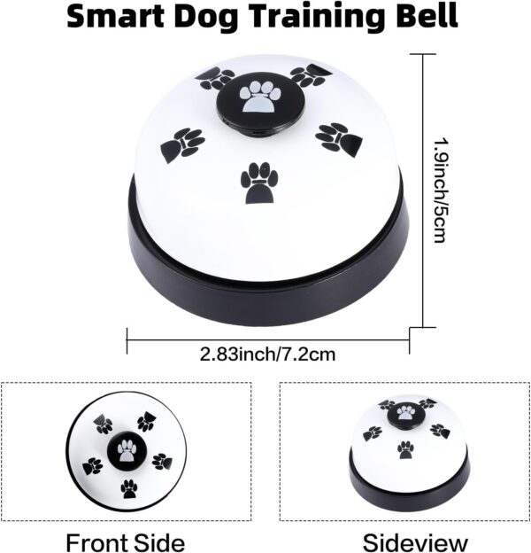 2 Pack Dog Doorbells, Dog Training Bells for Go Outside Potty Training Bell Communication Device, Adjustable Strap Door Bell, Dog Bells Puppy Training Bell with Free Whistle - Image 4