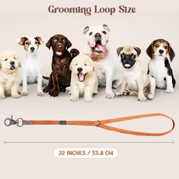 Pet Grooming Loop for Dogs - Nylon Restraint Noose Adjustable Slip Rope Dog Grooming Supplies for Dog Grooming Arm and Pet Grooming Table - 5 Pack - Image 2