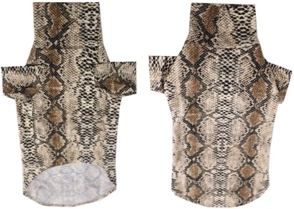 Limited Edition Cool Sphynx Hairless Cat Summer Snake Skin pattern Cotton T-Shirts Pet Clothes, Round collar vest Kitten Shirts sleeveless, Cats & Small Dogs Apparel (XXL (11-13 lbs), Black) - Image 7