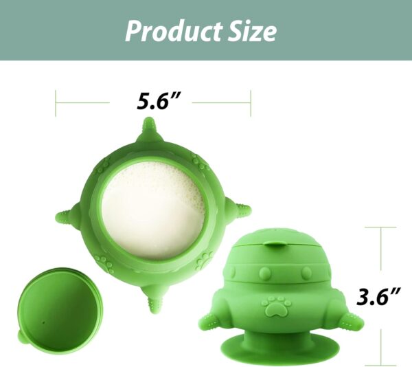 Puppy bottles for nursing,Puppy milk feeders for multiple puppies nipple,Puppy Feeder Milk Bowl,4 Nipples Silicone Puppy Nursing Station,Feeder Bowl for Kittens, Puppies,Capacity 240ml（Green） - Image 7